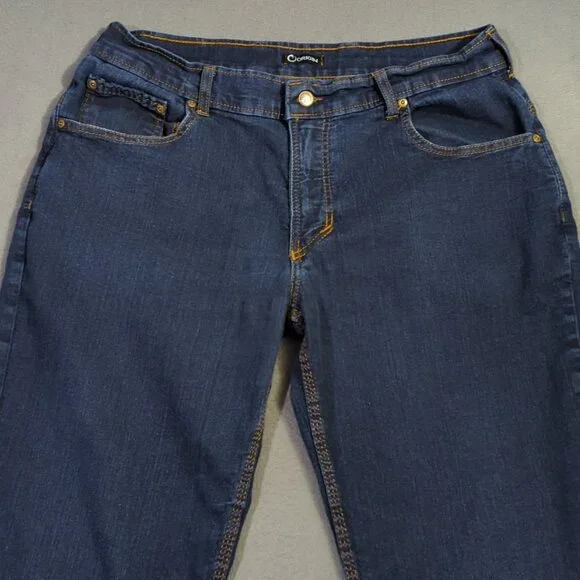 Origin Jeans Men's 36x36 Fits 36x34 Blue Delta 68 Flex Legit Fit Straight Flex